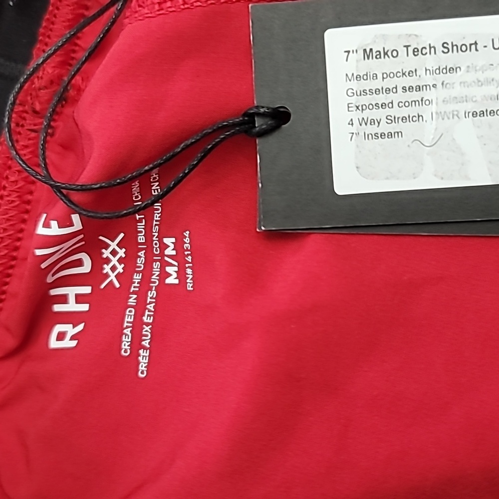 RHONE Active Mako Tech Performance Stretch 7" Inseam Unlined Stretch Shorts - Picture 5 of 6